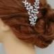 Crystal Bridal Comb, Wedding Headpiece, Leaf Wedding Comb, Silver, Gold, Wedding Hair Comb, Swarovski Hair Clip, Tiara, April Bridal Comb