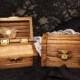 Rustic Wedding Ring Box, Stained Wedding Ring Box, Rustic Treasure Chest Ring Box, Ring Pillow Alternative, Ring Bearer Wedding Ring Box