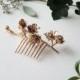 Cherry Blossom Hair Comb- 3D Printed Botanical Hair Accessory