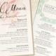 Floral Wedding Menu Cards From Beacon Lane - "Vintage Lace Stationery" Deposit