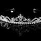 Rhinestone Crystal princess pearl crown tiara Headbandbridesmaid bridal junior pageant wedding party #1169
