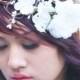 bridal headpiece, flower headpiece, woodland wedding  crown, bridal hair crown, woodland hair crown