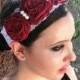 Headband Lace Baby Headband Flower Girl Hair Rosette Headband Flower Girl Hair Accessories Lace Headband Wedding Hair Photo Prop