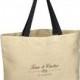 50 Wedding Tote Bags, Destination Wedding Tote Bags, Personalized Bags with Your Name & Date
