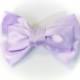 SALE 50% OFF Small Light Purple Lavender Satin Ribbon Bow Hair Clip