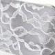 Gray Winter Wedding Bridesmaid Gift in Satin and Ivory Lace, Cosmetic Bag