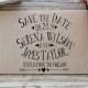 Customized  Save the Date Wedding Rubber Stamp