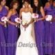 Bridesmaid Dress, One Dress Endless Styles - INFINITY Bridesmaids Dress  CUSTOM Designed CONVERTIBLE Bridesmaids Dress Long Mulberry Purple