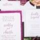 Berry Hued Wedding Theme for Chic Outdoor Wedding