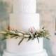 Creative Wedding Cakes with Greenery Decorations