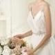 Bridal Gown - Style Pronovias Urcal Chiffon Beading Draping Mini V-Neck A-Line