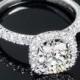 18k White Gold Simon G MR2132 Passion Diamond Engagement Ring
