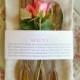 25 QTY - Wedding Menu Napkin Wraps, Customizable & Affordable