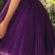 A-line High Neck Black Beaded Bodice Grape Tulle Short Prom Homecoming Dresses APD1557 From DiyDressonline