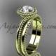 14kt yellow gold wedding ring, engagement set ADLR389S