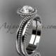 14kt white gold wedding ring, engagement set ADLR389S