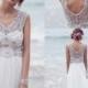 Bohemian Custom Made Anna Campbell 2016 Wedding Dresses Beading Crystals Sleeveless Chiffon Beach Floor Length Luxury Boho Bridal Dress Online with $129.06/Piece on Hjklp88's Store 
