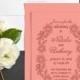 Etched Florals Wedding Invitations By Bold Paper Co.