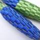 Blue and Green, Large Organic Lavender Wand, Woven from Freshly Picked Flowers from my Garden, Wedding Decor, Made in Canada