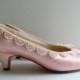 Vintage Pink Bridal Shoe and Purse Set