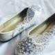 Wedding Flats,Bridal Ballet Shoes,Comfortable Flats, Shoes Flat Lace Shoes Womens Wedding Shoes