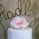Rustic LAST NAME Wedding Cake Topper Banner - Personalized Rustic Wedding Cake Topper, Shabby Chic Wedding Decoration, Barn Wddding Decor