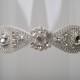 Wedding Garter Rhinestone Crystal Diamond Couture Bridal Garter Sparkling Bling Garter "Vienna"