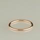 Thin rose gold wedding band, rose gold ring, available in white and yellow, 10kt gold
