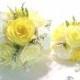 Yellow and white paper rose wedding bouquet, Can be made in colors of your choice, Yellow paper flower bouquet, Romantic themed bouquets