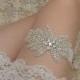 crystal bridal garter, rhinestone garter, vintage chloe bridal garter, wedding garter set, beaded wedding garter