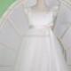 White Flower Girl Dresses Tulle Flower Girl Dress Wedding Easter Junior Bridesmaid Baptism Baby Infant Children Toddler Teen Girls