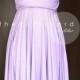 Short Straight Hem Lilac Bridesmaid Dress Convertible Dress Infinity Dress Multiway Dress Wrap Dress Wedding Dress Cocktail Dress Prom Dress