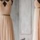 2015 Blush Bridesmaid dress, Peach Wedding dress, metallic trim Party dress, Long Formal dress, Prom Dress, Backless dress (F063A1)-Renzrags