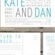 Modern Typo Printable Wedding Invitation Set - DIY Printable Digital File 'Kate'
