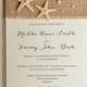 Starfish wedding Invitation (20), Beach Invitation, Destination Invitation, Rustic Invitations, Beach Wedding Invites, 