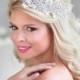 Wedding Hair Accessory, Rhinestone Bridal Head Piece, Lace Head Piece