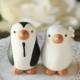 Wedding Cake Topper - Penguins - Medium