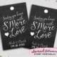 S'More Love Favor Tags "Swirly" (Printable File Only) S'More Kit Wedding Favor Tags; Printable Wedding Tags; DIY Wedding Tags