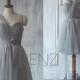 2015 Grey Convertible Bridesmaid dress, Gray A line Wedding dress, Party dress, Formal dress, Prom Dress (TS070)