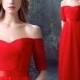 Elegant Red Dress/ Red wedding Dress/Red Prom dress/Bridal Wedding Party Dress,Bridal Prom/ Bridesmaid Dress
