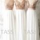 Sequin Chiffon Bridesmaid Dresses, Rose Gold Sequin Bridesmaid gown, Wedding dress, Long Sequin Chiffon dress, Party dress