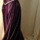 Guinevere - Custom made cadbury purple and antiqued ivory corset gown