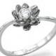 Flower Engagement Ring White Gold With conflict free diamond, Flower ring, Diamond Ring, Wedding Ring, promise ring, Gispandiamonds