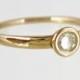 Handmade Engagement Ring.Daimond ring,14 karat  ring, Recycled gold, Wedding Band, Gold