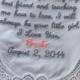 Mother of the bride personalized handkerchief gift