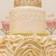 Gold Lace Crown Cake Topper