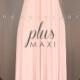 MAXI Plus Size Peach Bridesmaid Dress Convertible Dress Infinity Dress Multiway Dress Wrap Dress Wedding Dress Twist Dress Prom Dress