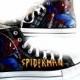 Spiderman Shoes, Converse, Hand Painted Shoes, Wedding Shoes, Groom, Bride, Reception, Shoes Included