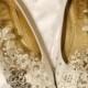 Vintage Lace Wedding Shoes,Bridal Ballet Shoes,Lace Flats Shoes,Women Wedding Shoes,Comfortable Bridal flats