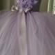 Lavender Flower Girl Dress, Lace Tutu Flower, Birthday dress, Girl Dress, Junior Bridesmaid